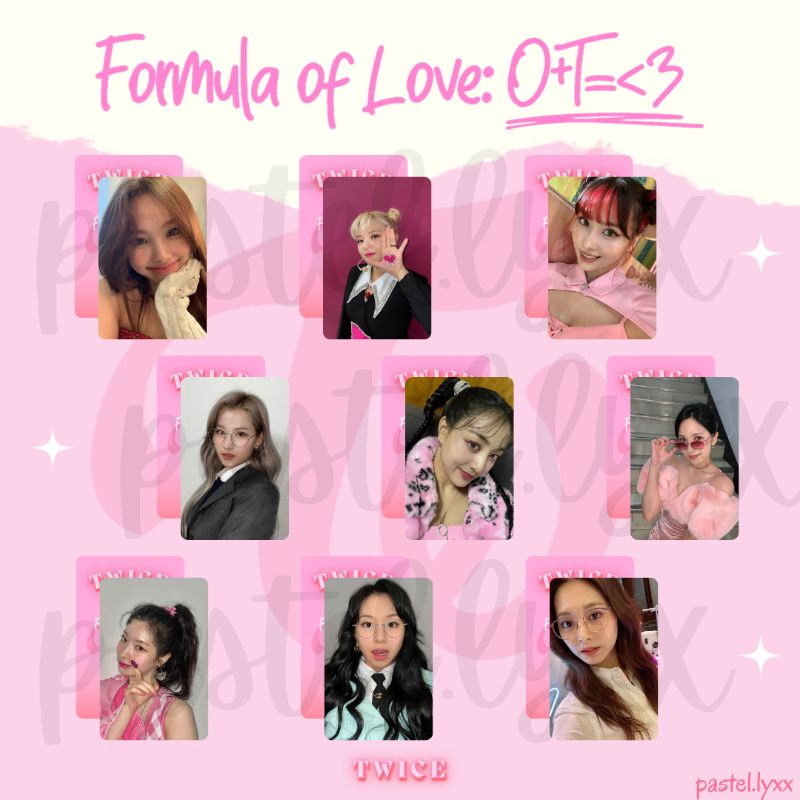 Special Photocard - TWICE : Formula Of Love O+T=<3 (Scientist)