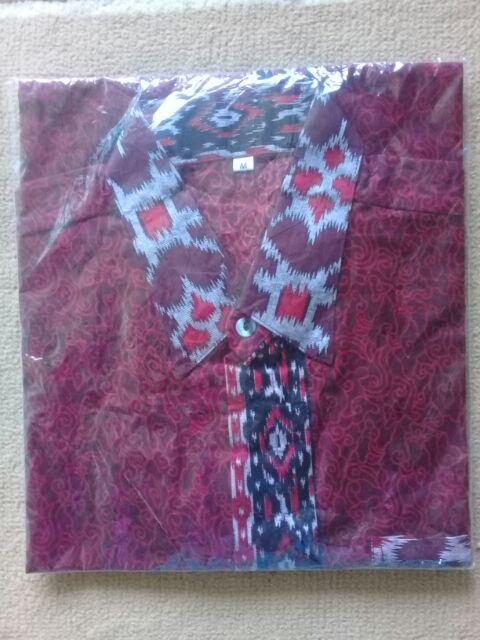 Havi Batik Hrb026 Kenongo Kemeja Tosca Pendek Pekalongan Padi M L Xl Sogan Tulis Halus Kemeja Batik