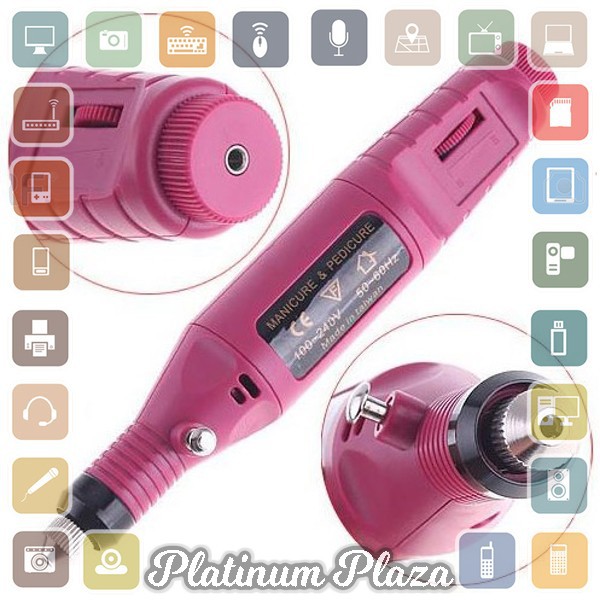 Biutte.co Electric Nail Manicure Pedicure Device / Alat Perawatan Kuku - JMD-100 - Pink`7FC6CH-