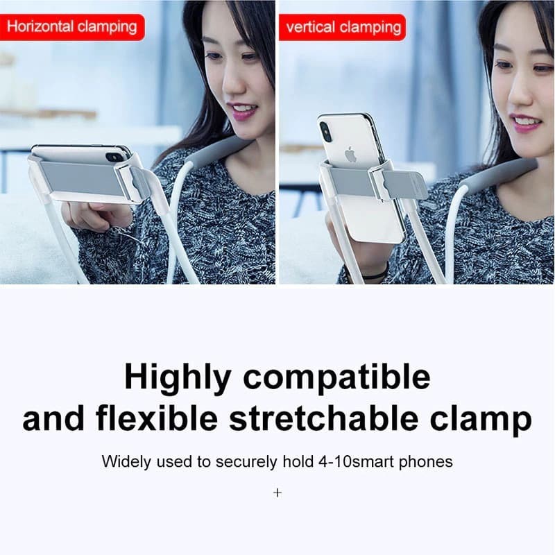 BASEUS LAZYPOD LEHER DAN PINGGANG LAZY NECK PHONE HOLDER CELL STAND