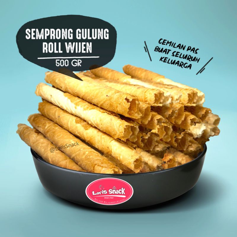 

Semprong Gulung Roll Wijen Manis Renyah Snack Kiloan 500gr
