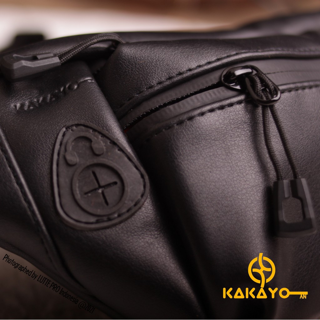 Kakayo/Tas Selempang Pria/Waist Bag Premium/Kulit Industri/Waterproof