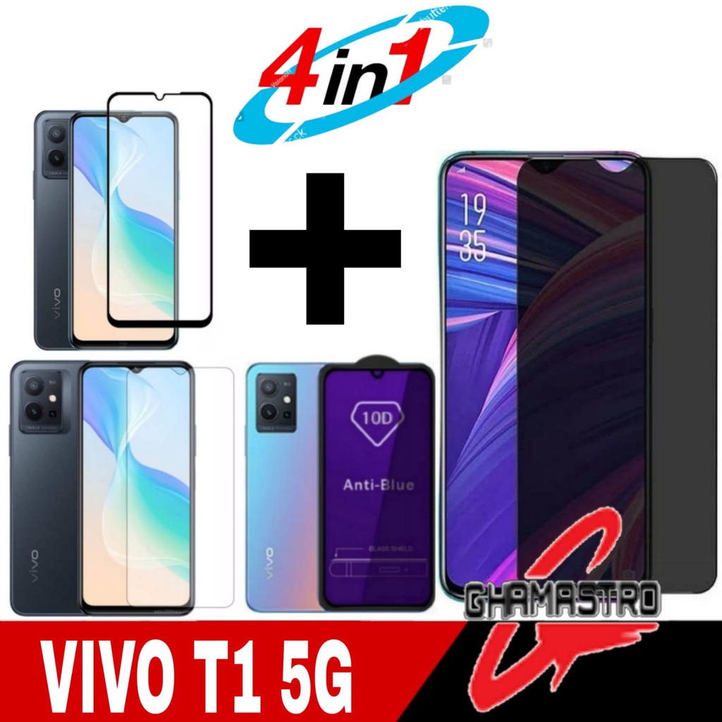 Paket 4 in 1 Vivo T1 5G V23E Y21 Y21S Y33S Y20G Y12 Y15 Y17 Y12i Anti Gores + Anti Gores + Anti Gore