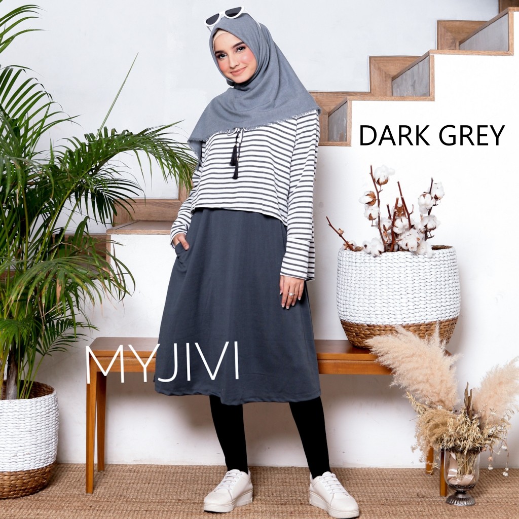 FELISHA MIDI DRESS EDISI STRIPE BY MYJIVI