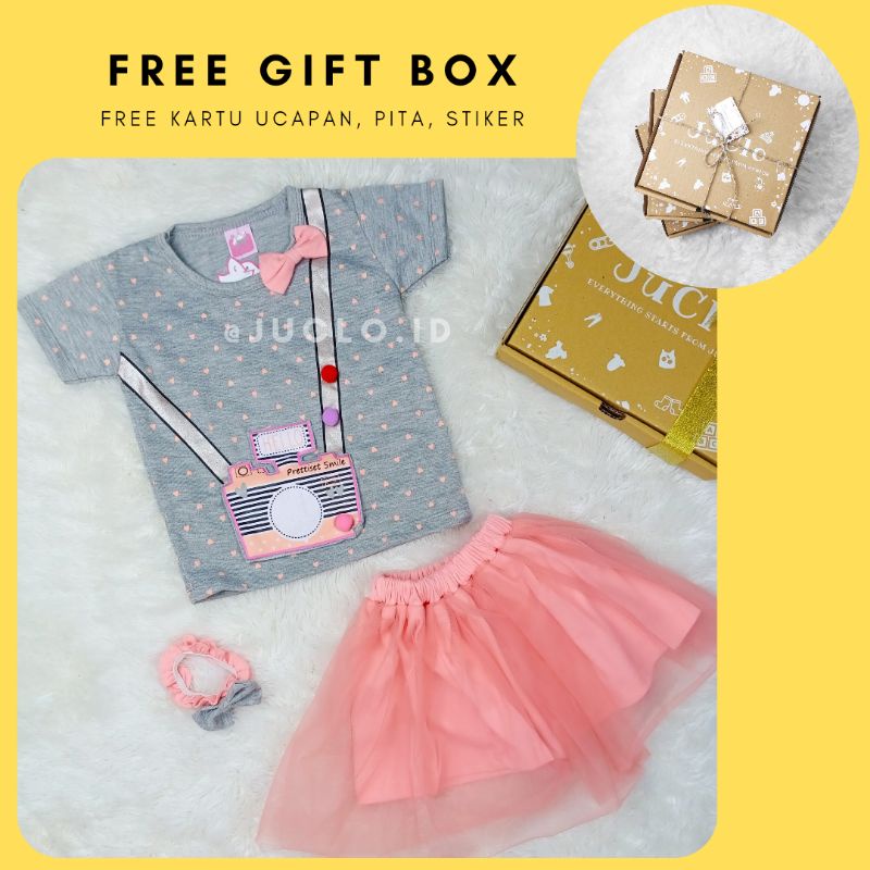 Baju Setelan Anak Bayi Perempuan umur 6-18 bulan Pakaian rok bendo baby newborn cewek girl bayi baru