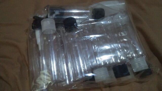 Botol Pet 250 Ml Natural Pump Hitam