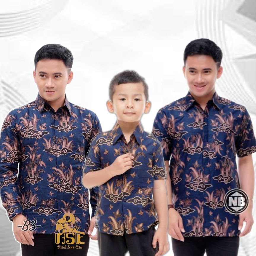 BAJU BATIK COUPLE AYAH ANAK LENGAN PENDEK, BAJU BATIK PRIA tarung abang, BAJU ANAK COWOK COUPLE AYAH, BAJU BATIK KELUARGA, SERAGAM BATIK..