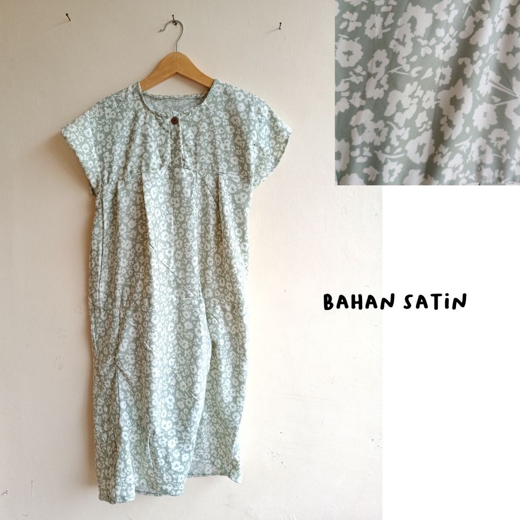 Daster Sambung Viral PART 2 - Daster Payung - Daster Perca - Daster Busui Rayon-sage flower kcg