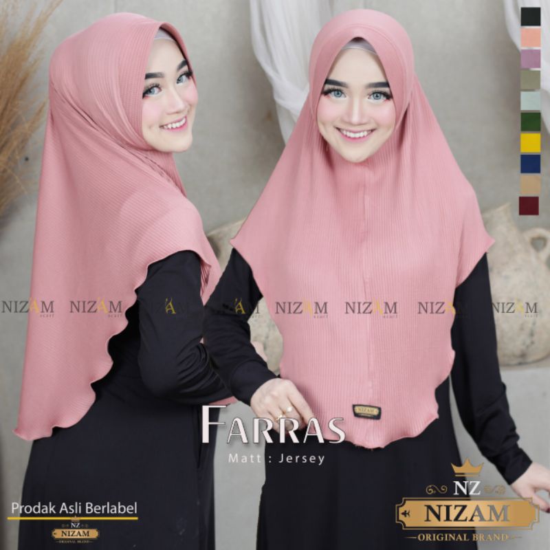 jilbab Farras plisket ori nizam