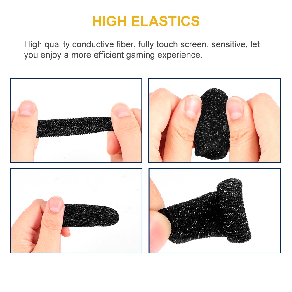 Finger Sleeve Sarung Tangan Jempol Gaming Anti Keringat PUBG FF CODM ML 2Pcs