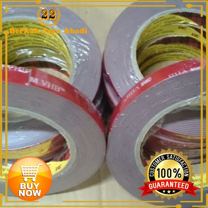 

Double tape 3M VHB 12mm x 4.5m Solasi Kendaraan D 198