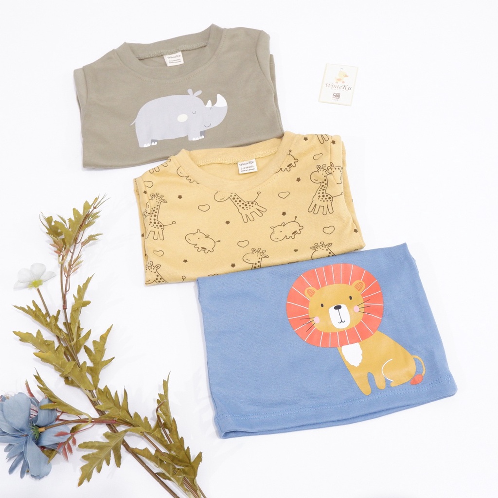 Pajamas T-SHIRT Set Oblong WINTEKU- Setelan OBLONG PANJANG JUNGLE