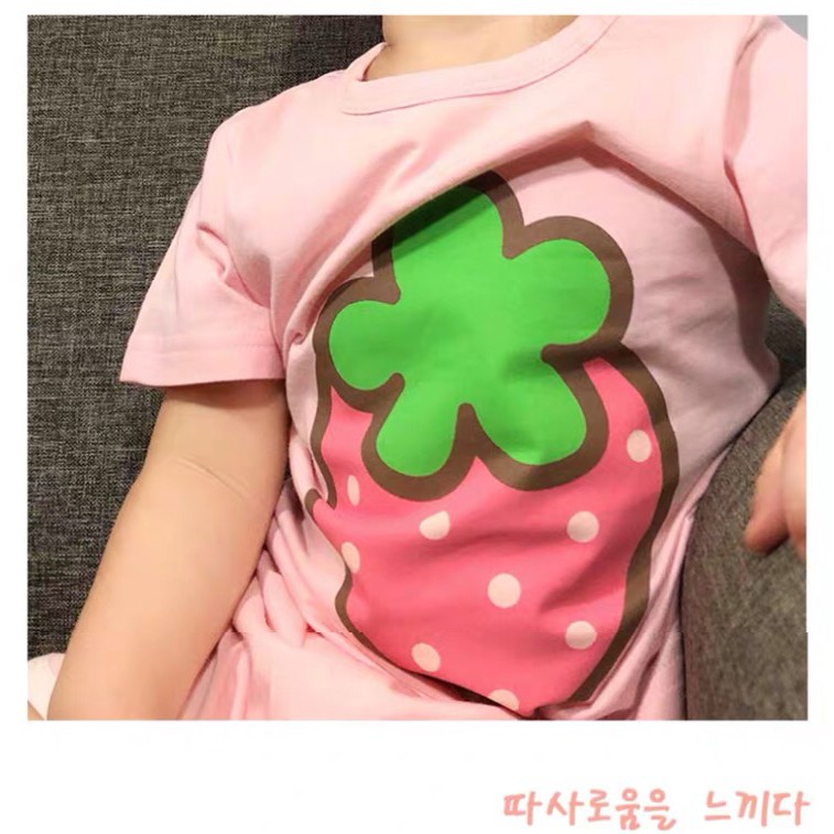 BAJU KAOS TSHIRT ANAK UNICORN PONY STRAWBERRY IMPOR