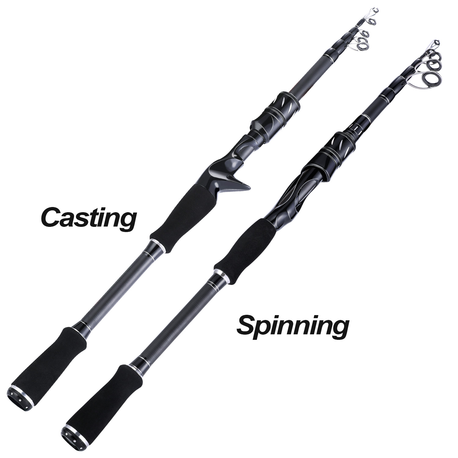 Sougayilang 1.8m-2.1m High Carbon Fiber Fishing Rod Kualitas Terbaik Baitcasting / Spinning Rod Fishing tackle-Spinning