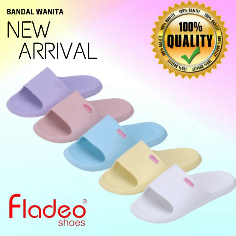 Sandal Karet Wanita Fladeo Sandal Karet Sendal Slop wanita fladeo Sandal Ringan