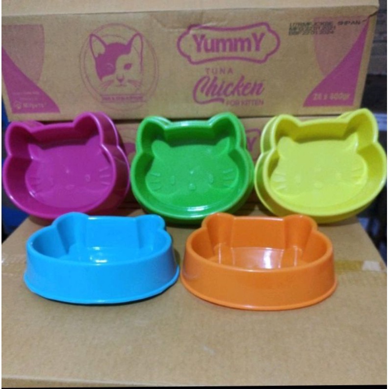 TEMPAT MAKAN KUCING/BOWL HELO KITTY/ALL VARIAN WARNA