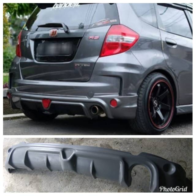 Bodykit Belakang Rearskirt Diffuser Honda Jazz Ge8 Mugen Shopee Indonesia