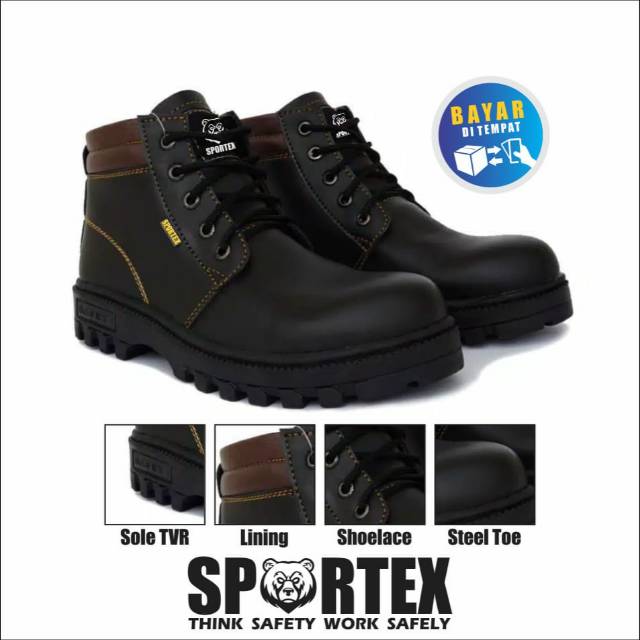 sepatu safety ujung besi type 03 by SPORTEX