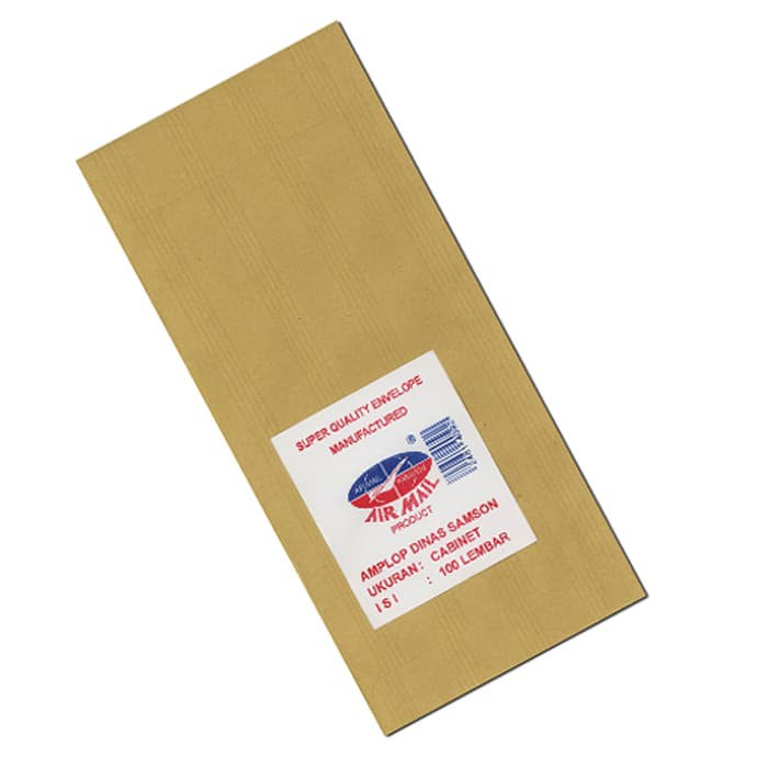 

Airmail Amplop Coklat Kabinet (1 pack isi 100 Lembar)