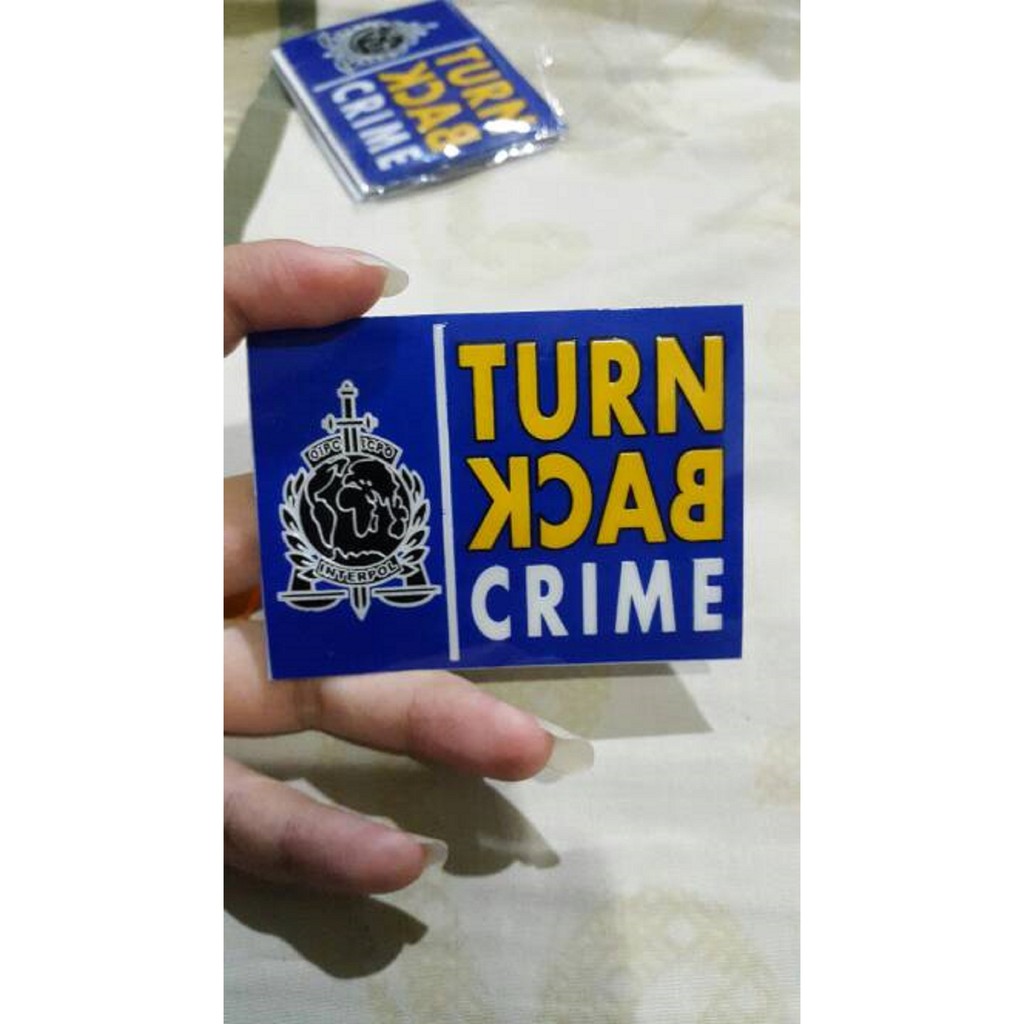 Sticker Turn Back Crime - Stiker TBC