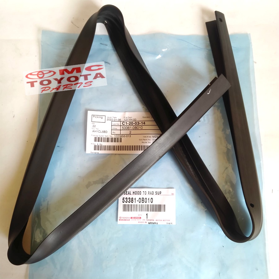 Karet Cup Kap Mesin Atas Radiator Toyota Kijang Capsul 53381-0B010