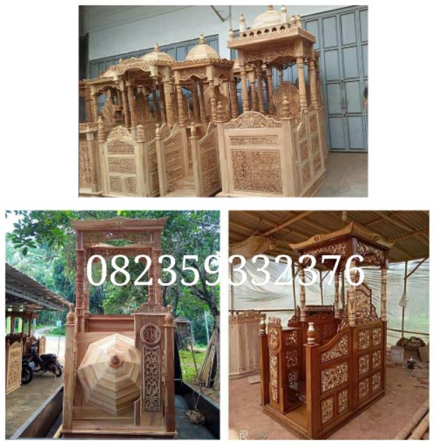 Mimbar masjid kubah mimbar masjid ukir