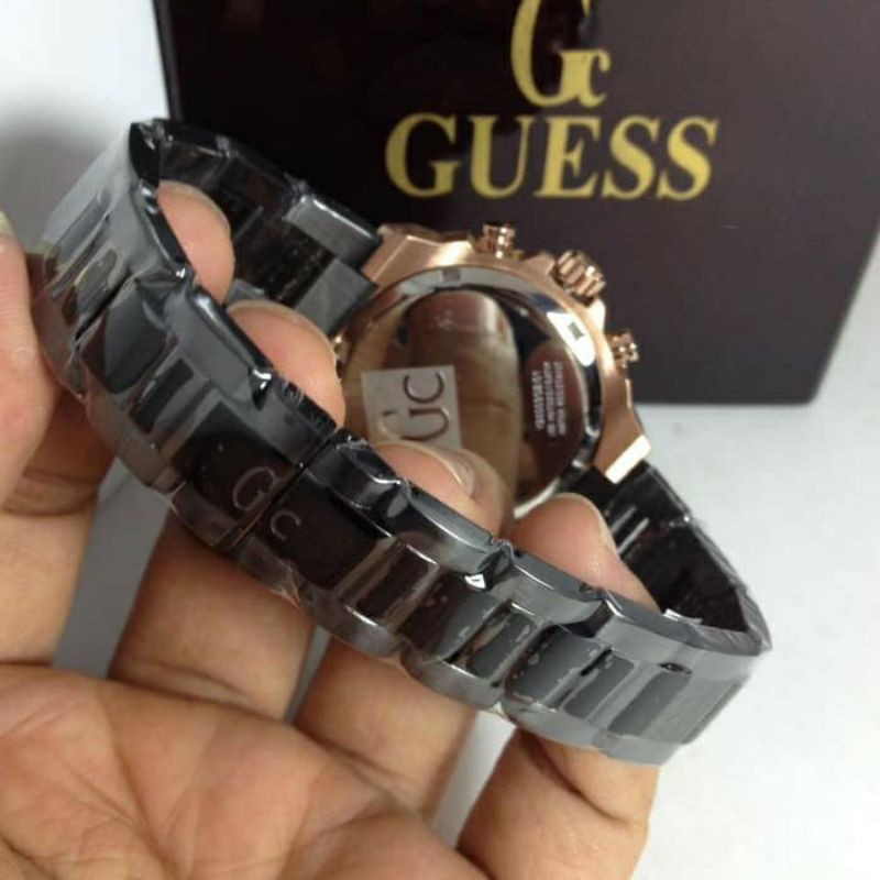 JAM TANGAN GC GUESS Y25003G2 BLACK COLLECTION ORIGINAL