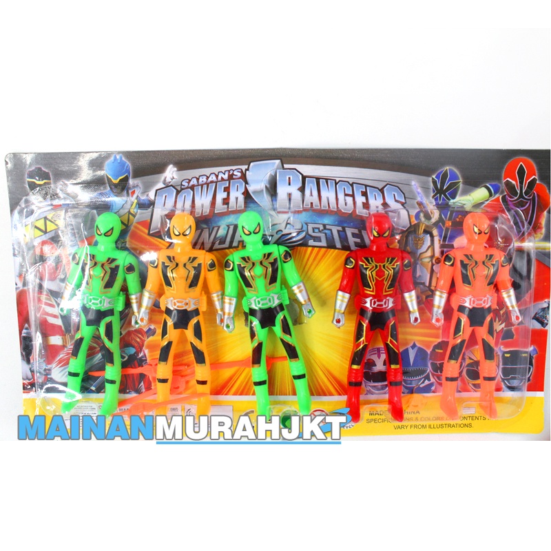 MAINANKEI ANAK MURAH ROBOT SABANS POWER RANGERS 360-6 POWER RANGERS NINJA STEEL ROBOT ROBOTAN