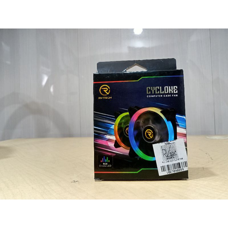 Computer Case Fan 12Cm RVTech Cyclone RGB Chroma LED Fan Casing 12 Cm