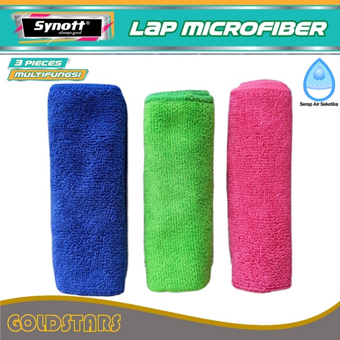 Kain Lap Microfiber Mobil Dapur Packing Sterile Synott Super Serap Air