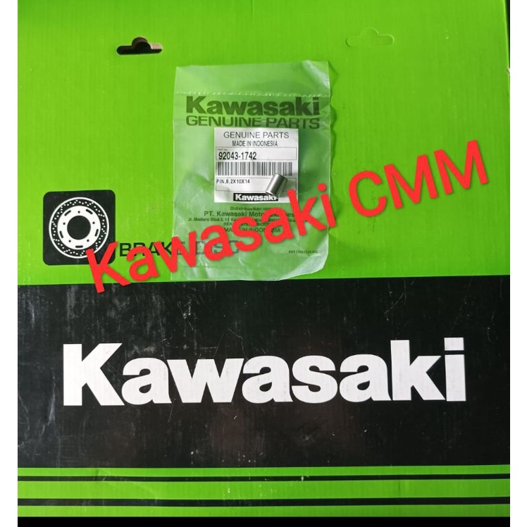 PIN dowel boss bos blok dan crankcase Ninja R, KR, KRR, KLX150, Kaze R. Original kawasaki