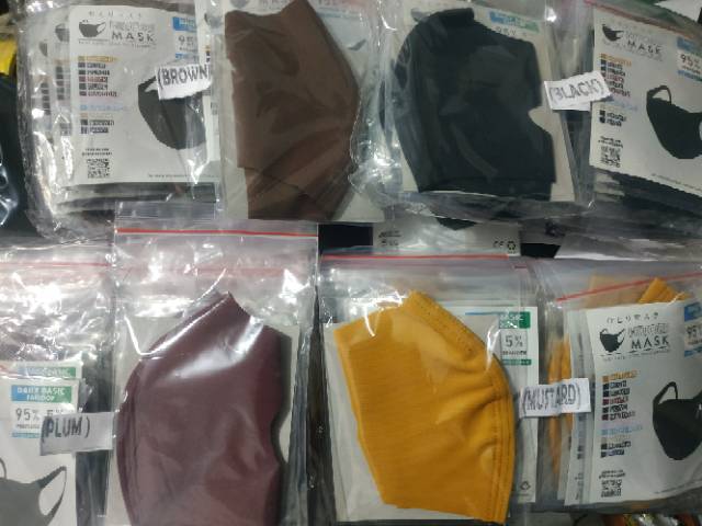 Masker HITORI MASK earloop bahan Polyester dan spandex anti debu anti virus Corona masker non medis