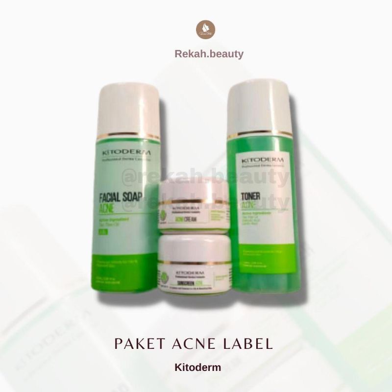 Kitoderm Paket Acne Kulit Berjerawat | Kitoderm Acne Skin