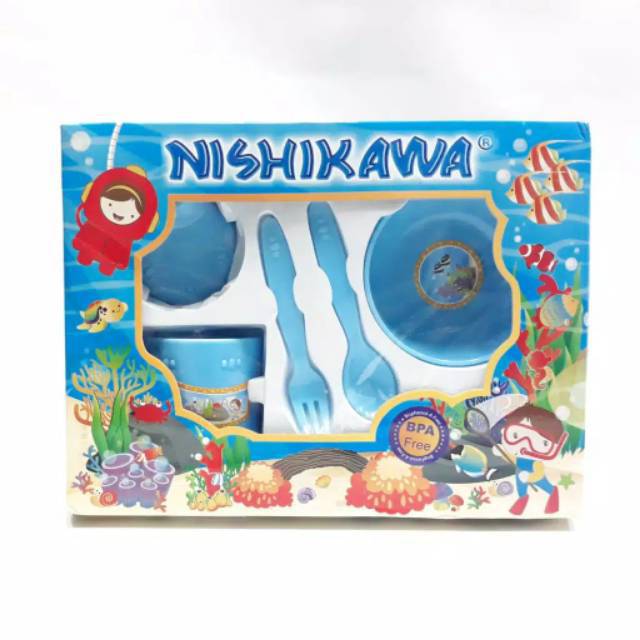 1 SET PERALATAN MAKAN BAYI NISHIKAWA KECIL-TEMPAT MAKAN BAYI NISHIKAWA KECIL-FEDDING NISHIKAWA KECIL