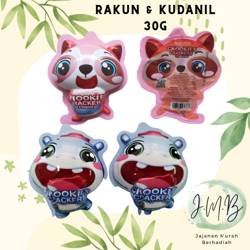 

BISKITOP - BISCUITS ZOO KUDANIL RAKUN 30gm Biskuit Kue Kering Anak Enak Cemilan Biscuit Isi Selai