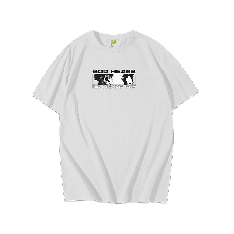 Ilomeansjoy Tshirt  God Hears - White