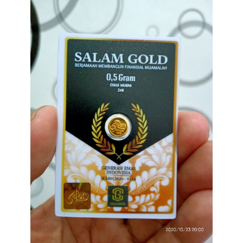 Emas 24 karat Salam Gold 0.5 gram bukan minigold eoa gold emas mini