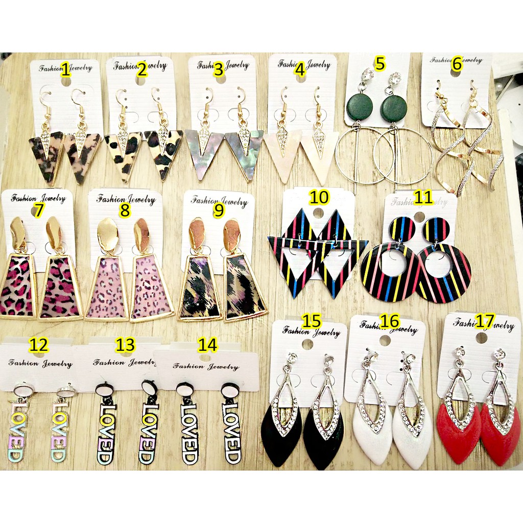 Anting wanita fashion korea panjang 313