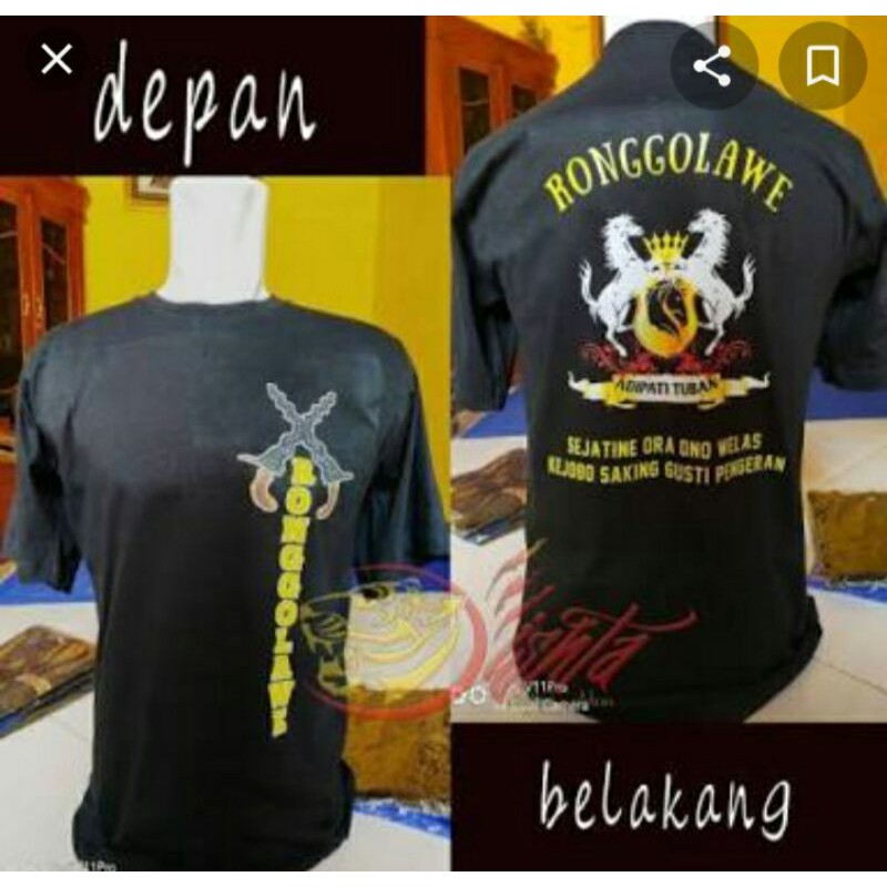 KAOS RONGGOLAWE TUBAN-SABLON KAOS ORIGINAL