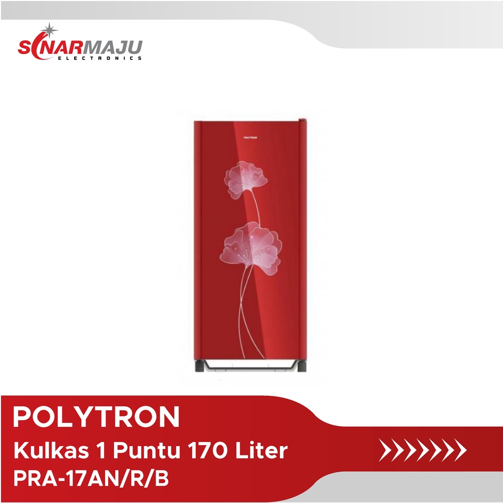 Kulkas 1 Pintu Polytron 170 Liter PRA-17AN/R/B