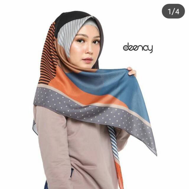 NOEMI - Kerudung Deenay Original Voal Scarf Printed Motif