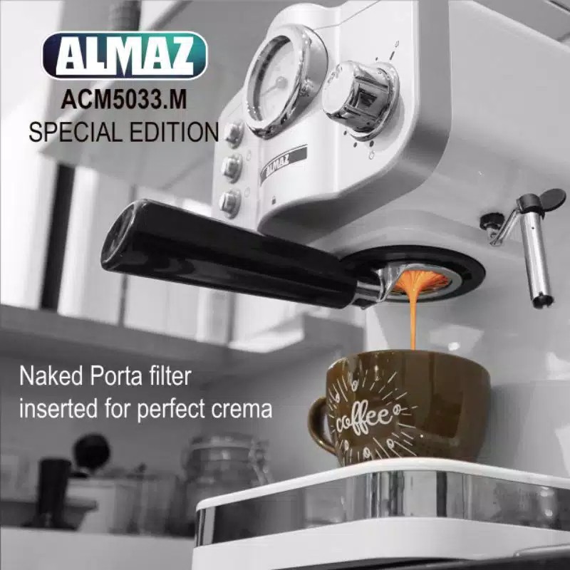 Jual Almaz Acm Metalic White Mesin Kopi Espresso Perlengkapan Mesin Espresso Alat Mesin Kopi