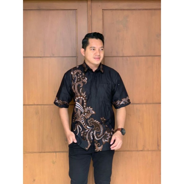 BATIK NAKULA Premium Kemeja Batik Regular motif wayang m l xl xxl