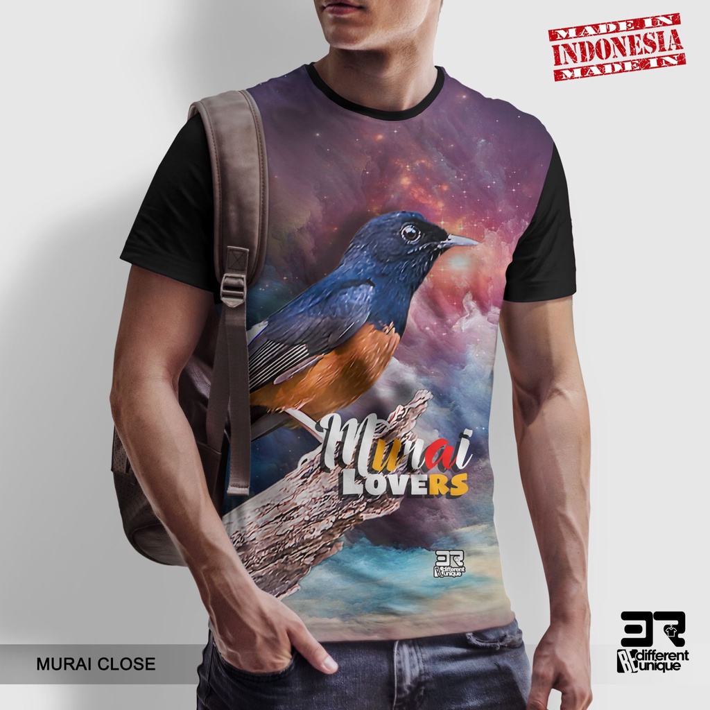 [ COD ] KAOS PRINTING GAMBAR BURUNG MURAI CLOSE - BAJU KICAU MANIA LOVERS MURAI BATU MEDAN DISTRO OR