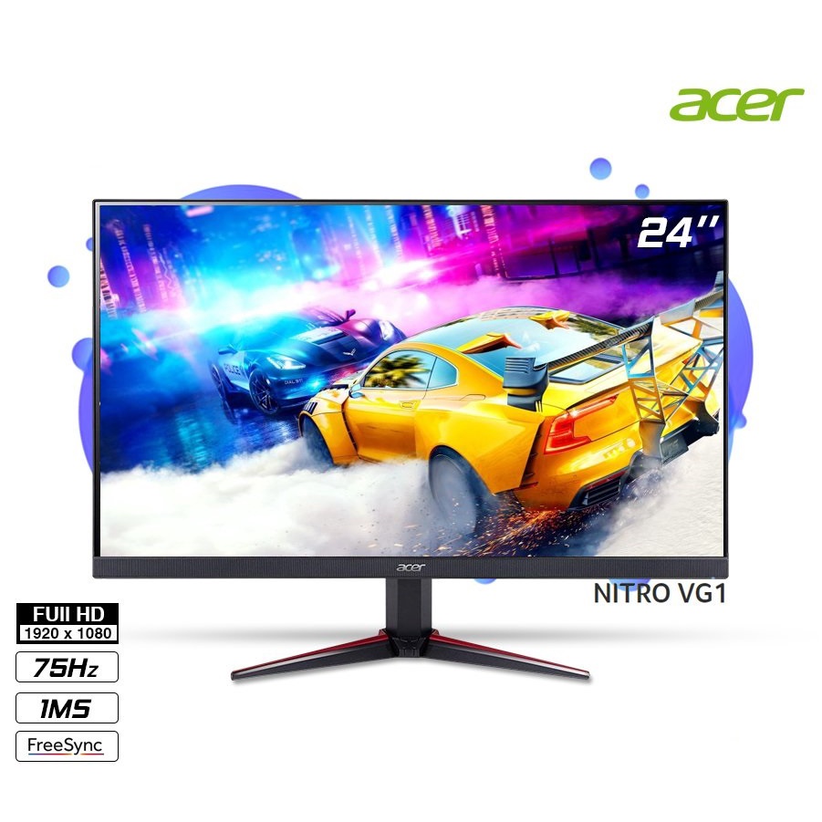 Led Monitor Gaming ACER 24 Inch Nitro VG240Y FHD 75Hz IPS HDMI / VGA