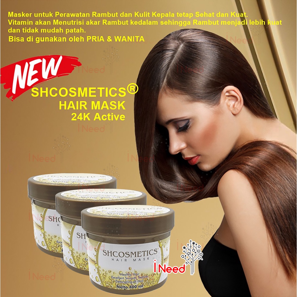 (INEED) SH cosmetics hair mask 24k BPOM / MASKER RAMBUT 24K SHCOSMETICS