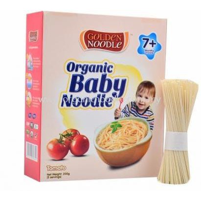 

Best Seller Golden Noodle Organic Tomato Baby Misua Noodle 200gr