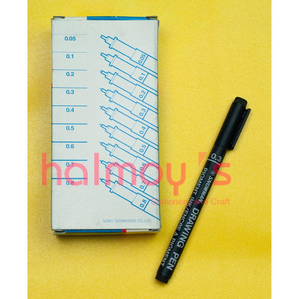 

DRAWING PEN SNOWMAN 700 FT 700 BLACK / HITAM 0.3