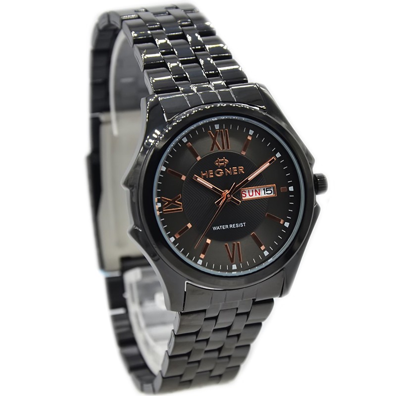 Hegner - H8001M - Jamtangan Pria - Stainless Steel