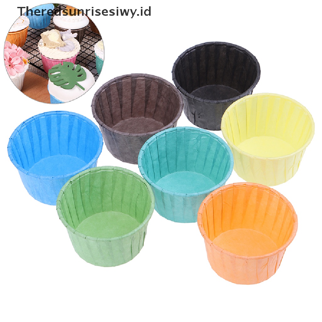 # Alat Rumah Tangga # 50 Pcs Kotak Pembungkus Cupcake Muffins DIY